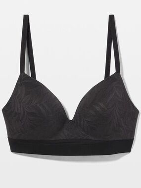 Soma ENBLISS Wireless Bra Lace Size 40DD black t shirt everyday supportive soft